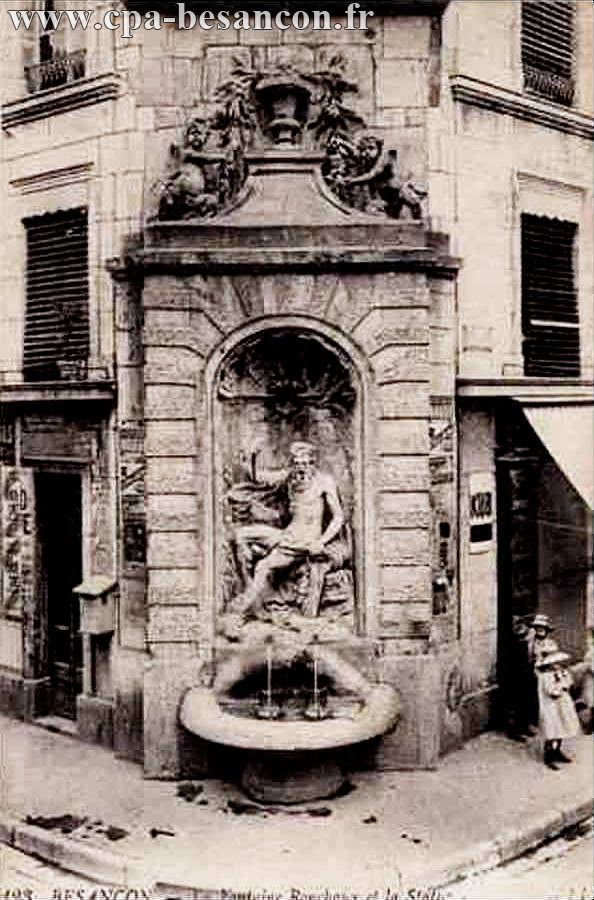 123 BESANÇON. - La Fontaine Ronchaux et la Statue